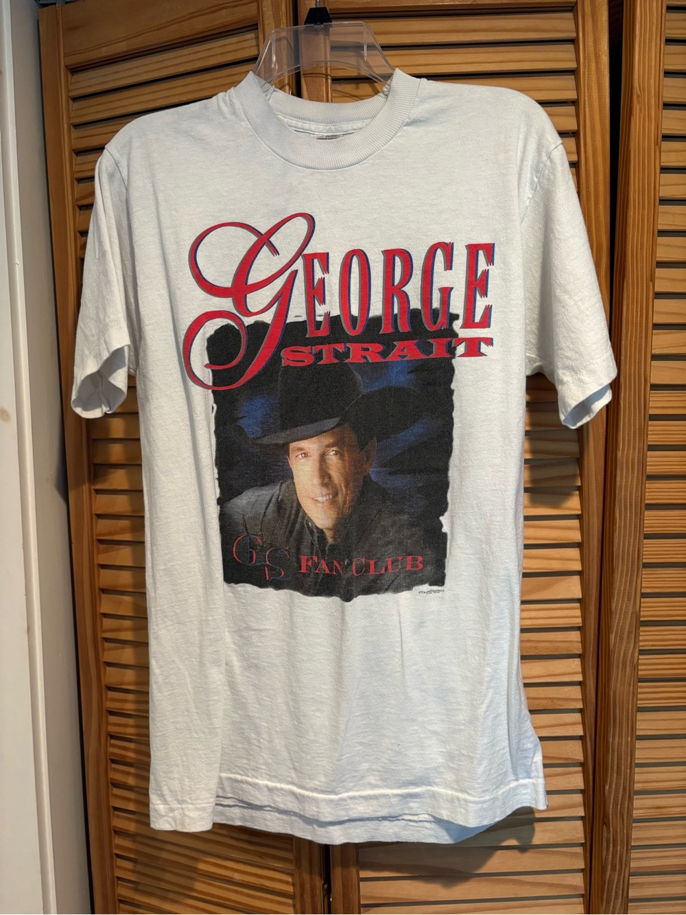 Vintage 1990s George Strait Fan Club T-Shirt Graphic Country Music Cowboy